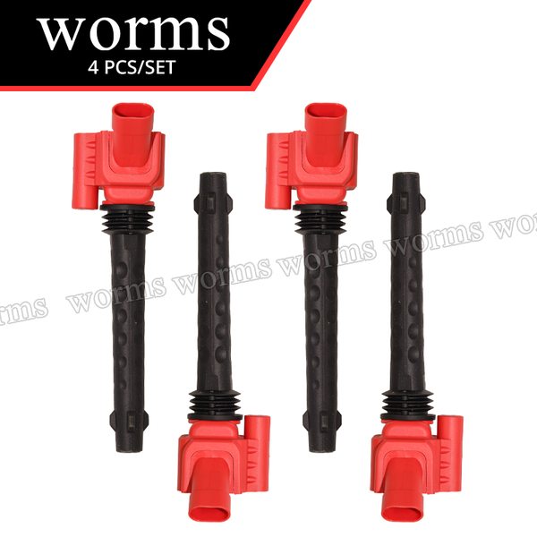 Worms Racing Ignition Coil 4PCS Set High Performance For Abarth500 595 695 1.4Tjet 1.4 55213613
