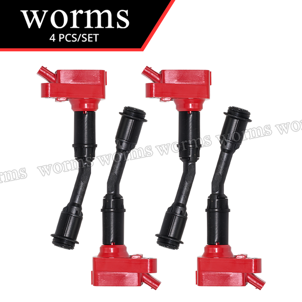 Worms High Performance Ignition Coil Racing 4PCS Set For Ford Focus LZ Escape ZG Kuga 1.5L Turbo Ecoboost DS7G-12A366-BB