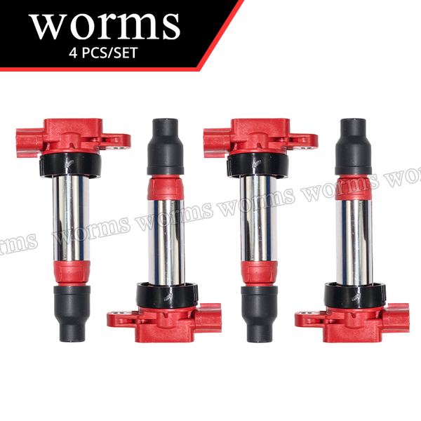 Worms High Performance Ignition Coil Pack 4Pcs Upgrade For Suzuki Swift ZC32S M16A Engine DA64V DA63T F6A DA64W DA62 DA52 Alto 33400-76g21