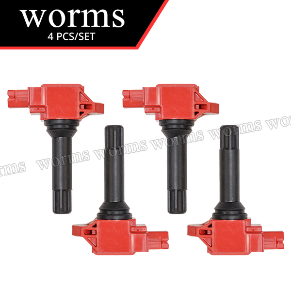 Worms High Performance Ignition Coil Racing 4PCS Set For Subaru BRZ Forester Legacy Outback WRX Impreza 2.0L GR86 22433-AA700