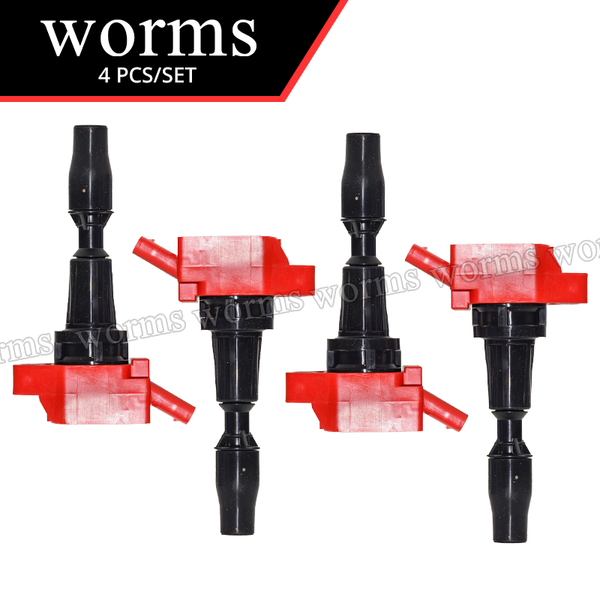 Worms High Performance Ignition Coil Racing 4PCS Set For 2015 2016 2017 2018 2019 Hyundai Sonata Sport L4 2.0L Hyundai I30N 27300 2GGA0