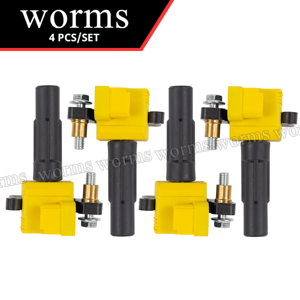 Worms Ignition Coil Pack 4Pcs Racing For Subaru Impreza Wrx 2002-2005 Legacy B4 Be5 Bh5 Ej20 Ej25 22433AA421 Ignition Systems