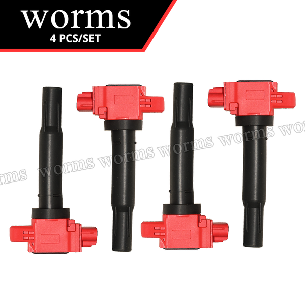 Worms Racing Ignition Coil High Performance 4Pcs Set For Suzuki Swift ZC33S Sx4 S-Cross K12B K12C K14C 33400-81P00