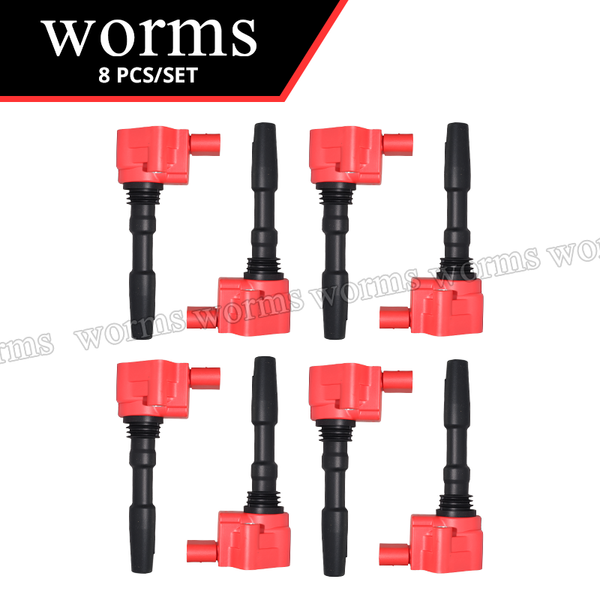 Worms Racing Ignition Coil 8PCS Set High Performance For Audi A8 Quattro 2014 RS7 2013-2018 S6 S7 2013-2016 S8 079905110p