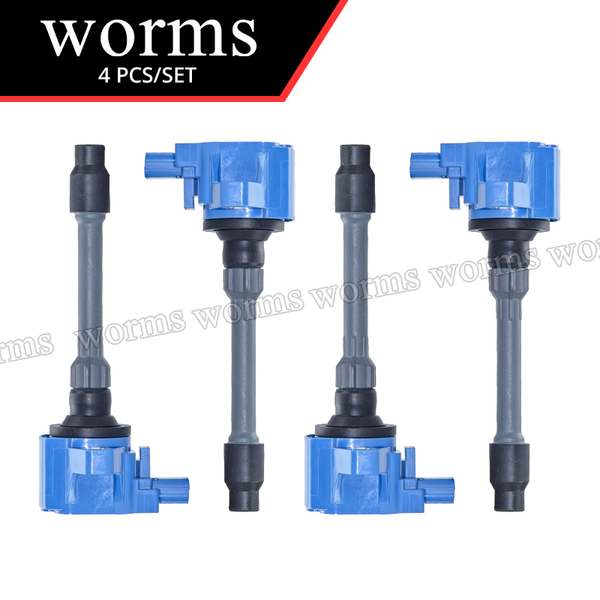 Worms High Performance Ignition Coil Racing 4PCS Set For Honda Civic Accord CR-V 1.5L 2.0L L4 3052059B013