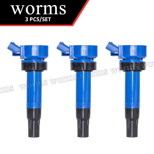 Worms Racing Ignition Coil Pack High Performance 3pcs Set For Toyota Daihatsu Max Mira Gino Move Tanto L150S 19070-97207