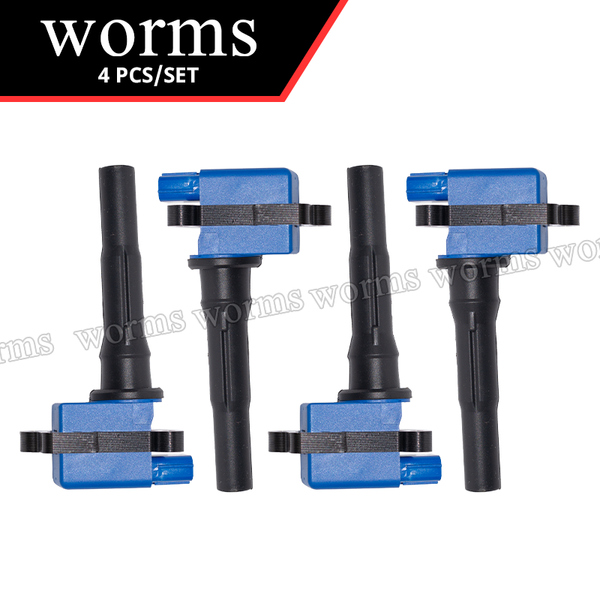 Worms High Performance Ignition Coil Upgrade Coil 4pcs Set For Mitsubishi Minicab Bravo 3G83 MD346383