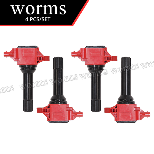 Worms High Performance Ignition Coil Racing 4PCS Set For Subaru BRZ Forester Impreza Legacy Outback Scion FR-S GT86 22433-AA681