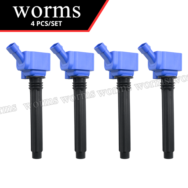 Worms High Performance Ignition Coil 4PCS Set Upgrade For Fiat 500X Tipo Jeep Renegade 1.6 55242406