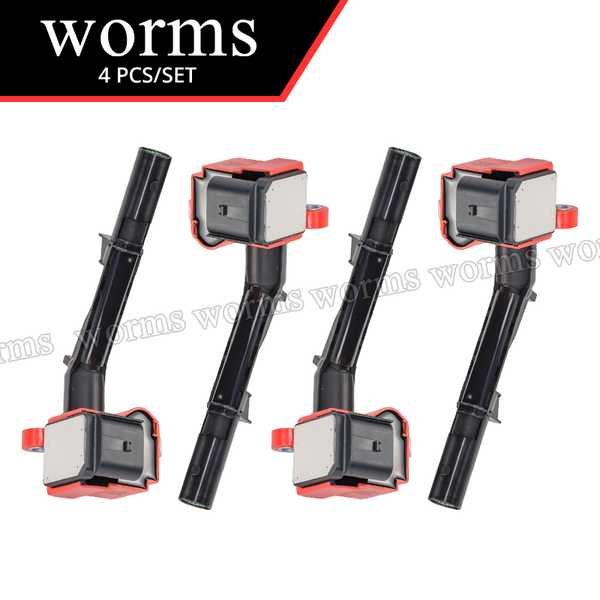Worms Racing Ignition Coil High Performance 4PCS Set For Mercedes-Benz C300 CLA250 E300 2.0L 2749061400