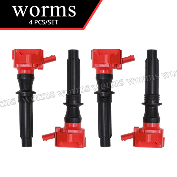 Worms Performance Ignition Coil Racing 4PCS Set For 18-23 Land Rover Discovery Sport 2.0L LR091616