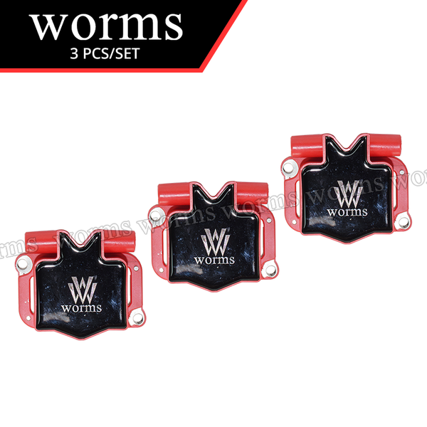 Worms High Performance Ignition Coil Racing 3PCS Set For Smart Fortwo 450 452 0.6/0.7 Petrol 0001587703