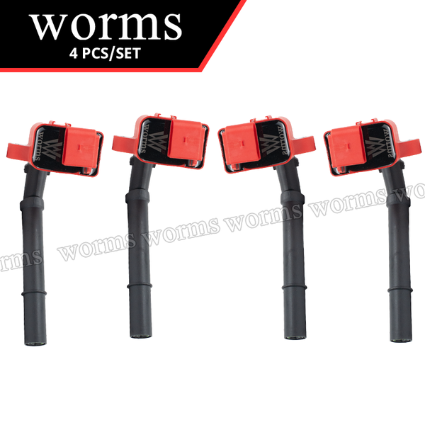 Worms Ignition Coil Racing Coil Pack 4Pcs Set For Benz A-Class E-Class Cla Class Cla180 Cla200 2709060500