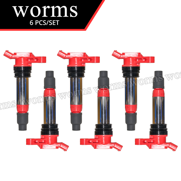 Worms High Performance Ignition Coil Racing 4PCS Set For Volvo S60 S80 XC60 XC70 XC90 3.0 3.2L 30684245