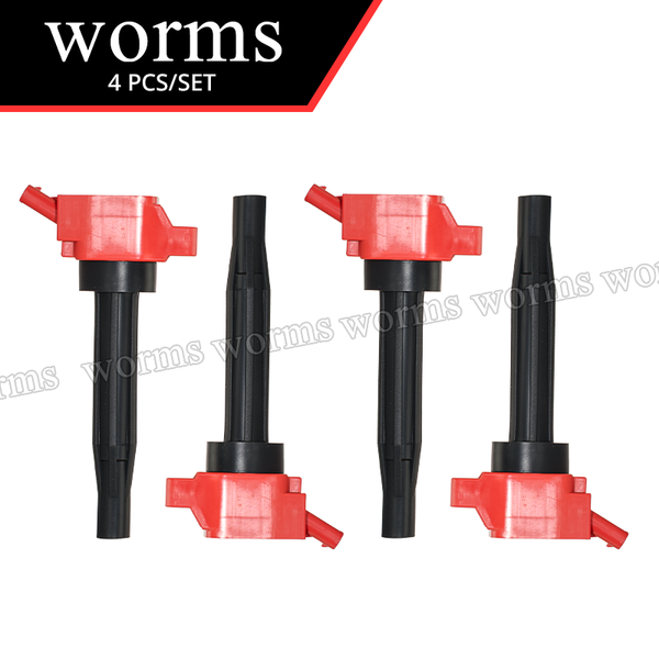 Worms High Performance Ignition Coil Upgrade 4PCS Set For Hyundai Sonata N-Line Genesis Turbo 2.5L