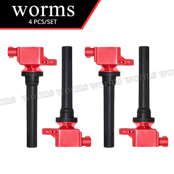 Worms High Performance Ignition Coil Pack 4Pcs Racing For Suzuki Grand Vitara SX4 33400-65J00