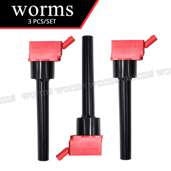 Worms High Performance Ignition Coil 3PCS Set Racing For Hyundai I20 I20 N Line Kia Proceed Ceed 1.0 Tgdi 2020+