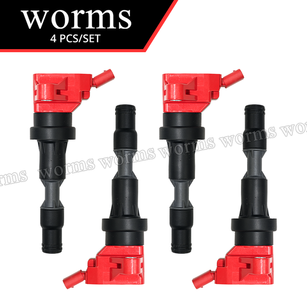 Worms High Performance Ignition Coil Racing 4PCS Set For Hyundai I30/I30 Nline Kia Proceed Ceed Xceed 1.4Tgdi