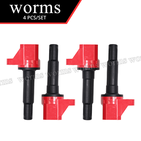 Worms High Performance Ignition Coil Racing 4PCS Set For Honda City Fit 2015-2020 30520-55A-005