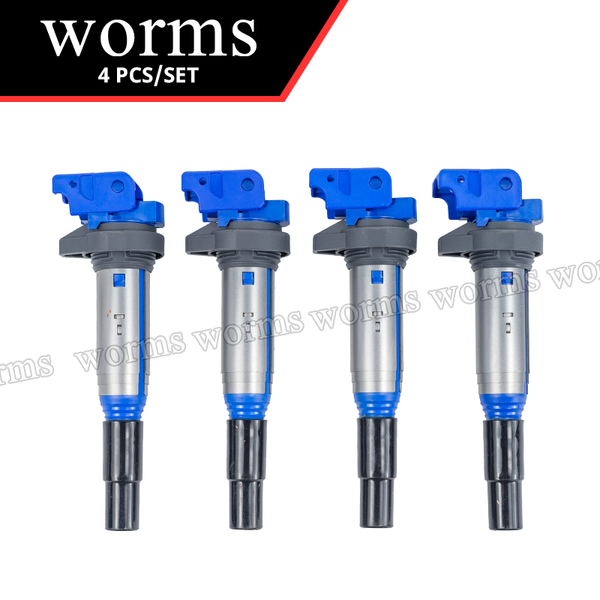 Worms Racing Ignition Coil High Performance For BMW 328i 335i 435i 525i 528i X1 X3 X5 X6 Z4 M3 M4 UF667 4PCS