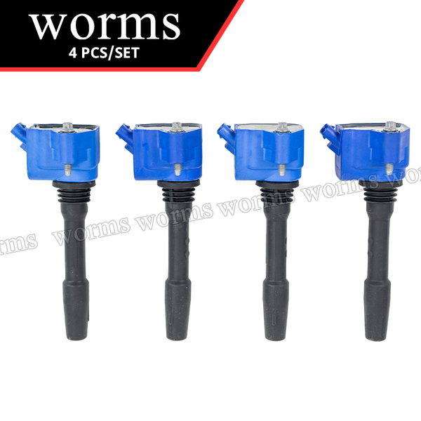 Worms Ignition Coil High Performance 4Pcs For BMW 420i/430i/520i/530e/630i/730i/740e GT B46/B48 2.0L 12138615991