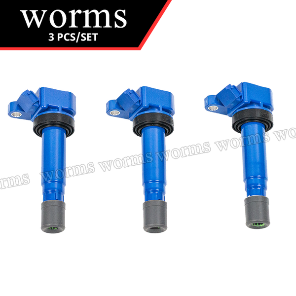 Worms Ignition Coil Racing Coil 3pcs Set For Daihatsu Cuore Move Sirion M1 1.0 Perodua Kenari Kelisa Myvi 1.0