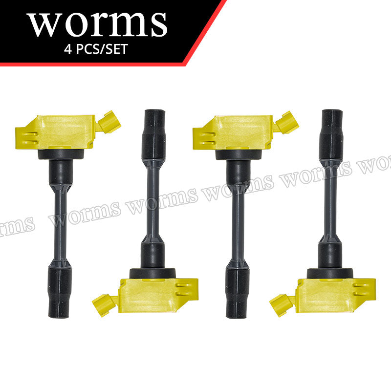 Worms Ignition Coil High Performance 4Pcs Set For Suzuki Swift
