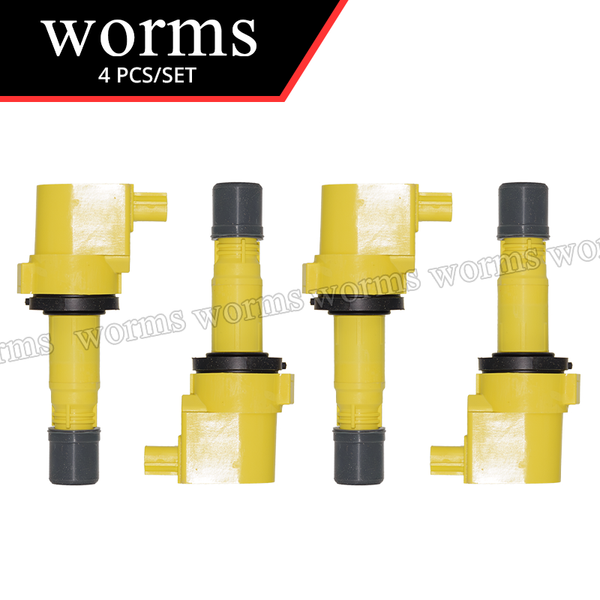 Worms High Performance Ignition Coil Racing 4PCS Set For 2006-2011 HONDA CIVIC 1.8L 30520-RNA-A01